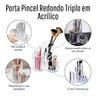 Porta Pincel Redondo Triplo em Acrílico - 3