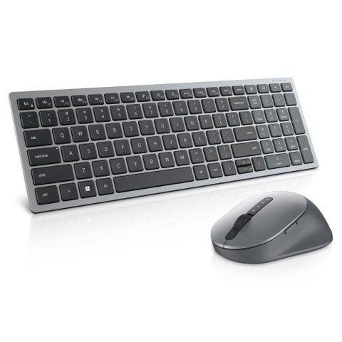 Kit Teclado e Mouse sem Fio Dell Km7120w - Abnt2 - 1600dpi - Multi-dispositivos - Bluetooth ou