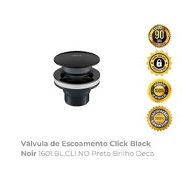 Válvula de Escoamento Click Black Noir 1601.bl.cli.no Preto Brilho Deca - 2