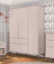 Ver imagem 3 de Guarda Roupa Retro Mariana 3 Portas Rosê - FbABY