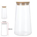 Ver imagem 1 de Pote Vidro Borossilicato 1350ml com Tampa de Bambu
