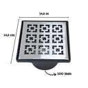 Ver imagem 4 de Ralo Quintal 15x15 Inox 304 Dubai Coletor Saída Fundo