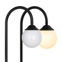 Ver imagem 4 de Poste Balizador Curvo p/ Jardim de Chão 90cm Alumínio Preto Globo Leitoso 1XG9 Externo ST3334