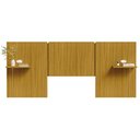 Ver imagem 1 de Cabeceira Casal Modular Lumen Carvalho Americano com Kit Tomada e LED - Incorplac