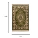 Ver imagem 3 de Tapete Persa Verde e Bege 100x150cm para Sala e Quarto