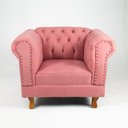 Ver imagem 4 de Poltrona Chesterfield Capitone Suede Rosa Decorativa / Sala, Tv, Estar, Recepção