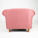 Ver imagem 3 de Poltrona Chesterfield Capitone Suede Rosa Decorativa / Sala, Tv, Estar, Recepção
