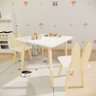 Kit Mesa e 2 Cadeiras Infantil Coelho - Pinus - 4