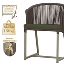 Ver imagem 4 de Mesa com 6 Cadeiras de Jantar Roma 120cm e Noronha em Alumínio Fendi Corda Náutica Estofado 13 Trama