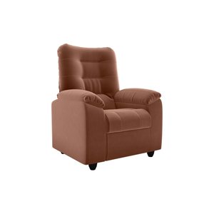 Poltrona Reclinável Onix 1 Lugar Veludo Cobre Matrix