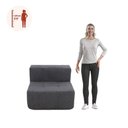 Ver mais imagens de Sofá Modular Kappesberg Boucle Titanio 1 Lugar Fixo 84cm Titânio Kappesberg