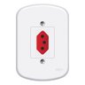 Tomada Embutir 20a 1 X 2p+t 250v Vermelha Blanc Fame - Kit C/3 - 1