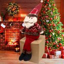 Ver imagem 2 de Decoração Boneco Natalino Papai Noel com Pernas Moles 60cm