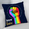 Almofada Cheia Lgbtqia+ Love Is Love Lgbt - 1