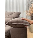 Ver imagem 6 de Sofá Retrátil Reclinável 2,30 M Marrom 500 Isa