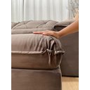 Ver imagem 4 de Sofá Retrátil Reclinável 2,30 M Marrom 500 Isa