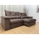 Ver imagem 5 de Sofá Retrátil Reclinável 2,30 M Marrom 500 Isa