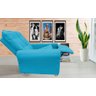 Poltrona Reclinavel Sala De Estar Astra Amamentação Turquesa - 1