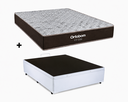 Ver imagem 2 de Cama Bau Casal Branco Colchão Fit D33 Espuma 138x188 - Ortobom