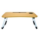 Ver imagem 1 de Mesa para Notebook Portátil Dobrável Cama Porta Tablet:Marrom