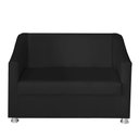 Ver imagem 3 de Kit Poltrona Namoradeira 2 Poltronas Decorativa 68 cm Tilla: Preto