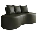 Ver imagem 1 de Sofa 2 Lugares Organico Ibiza 160 Cm Corino Preto Vazzano