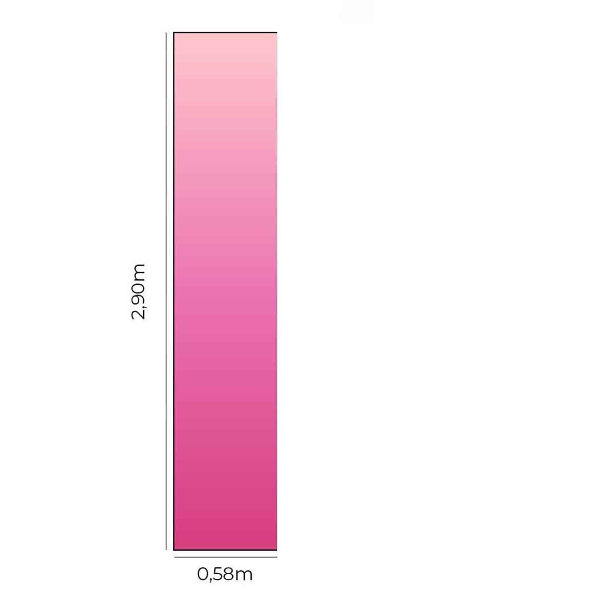 Papel de Parede Adesivo Degradê Rosa N05141 Rolo 0,58X2,5M - 3