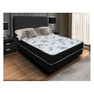 Cama Box Casal Conjugada Ortopédico Preta premium
