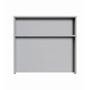 Ver imagem 5 de Balcão de Atendimento para Recepção Alto 90cm MDP Cinza F5 Office