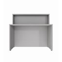Ver imagem 4 de Balcão de Atendimento para Recepção Alto 90cm MDP Cinza F5 Office