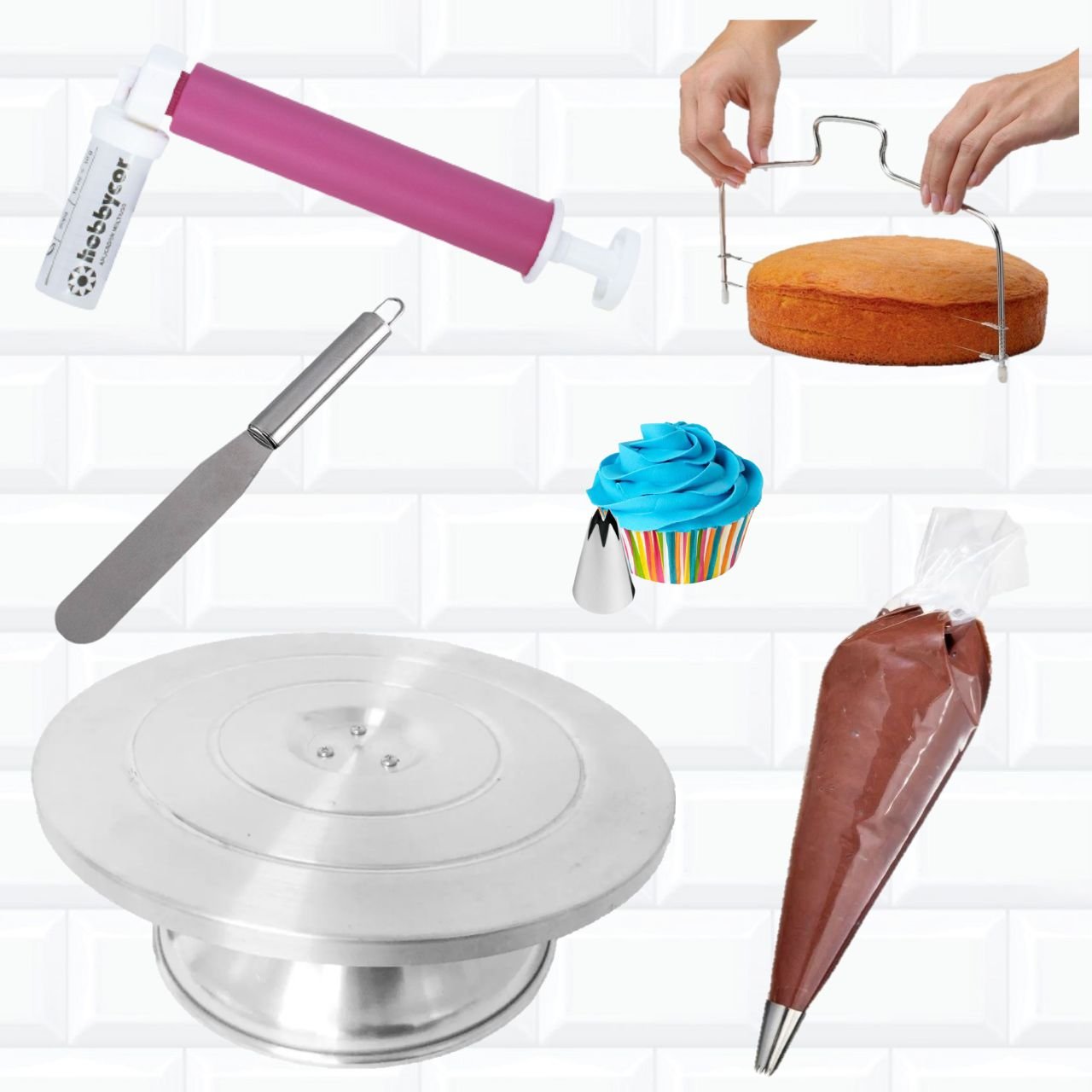 Kit Confeiteiro Iniciante Pulverizador + Bailarina - 1
