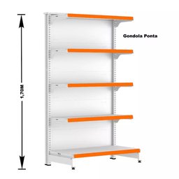 Gondola Centro 170 Fit Ate 9 Metros 1 Ponta Branco 95b Pe Laranja - 4
