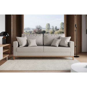 SOFA BENNY 3 LUGARES BASE  LINHO BEGE