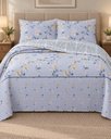 Ver imagem 2 de Jogo Colcha Cobre Leito Estampada Dupla Face Queen Ultrassonic 240x260cm - Marabá