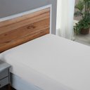 Ver imagem 2 de Kit Jogo de Lençol Queen Algodão Percal 200 Fios 3 Peças Tecido Grosso e Macio:branco