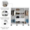 Guarda Roupas Casal 8 Portas 4 Gavetas 2,15m Mayara New Branco Araplac - 4