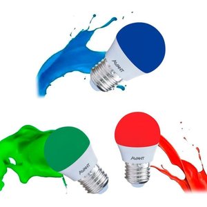 Lâmpada Led Bolinha E27 Avant Bivolt - 4w - Coloridas Cor Verde