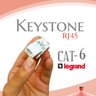 Conexão Cabo De Rede Keystone RJ45 Cat6 Legrand - 2