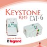Conexão Cabo De Rede Keystone RJ45 Cat6 Legrand - 3