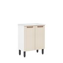 Ver imagem 1 de Balcão de Aço e Cuba para Banheiro 2 Portas Areia Bertolini