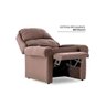 Poltrona Reclinável P/ Sala Mh 1216 Two Way C/ Massagem Suede Bege - Herval - 3