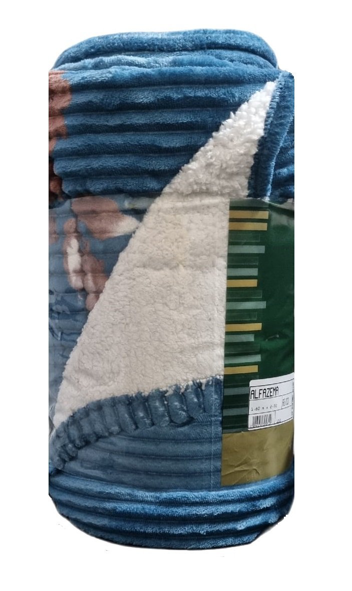 Cobertor Casal Dyuri Com Sherpa Alfazem 1,80x2,20m - 7