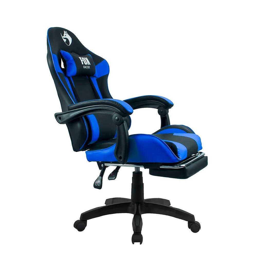 Cadeira Gamer Fox Racer Zerda Azul com Apoio de Pe - 3