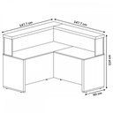 Ver imagem 3 de Mesa para Escritório Charuto/Preto - Artany Móveis