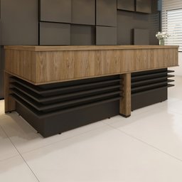 Mesa para Escritório Charuto/Preto - Artany Móveis - 1