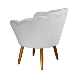 Poltrona Decorativa Pétala Branco - 2