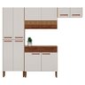 Kit Cozinha Ambiente Nala 4 Peças Nogueira Off White Ripado - Kits Paraná - 2