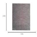 Ver imagem 3 de Tapete Belga Ligno Geométrico Cinza para Sala Quarto Escritório e Hall de Entrada - 140x200cm