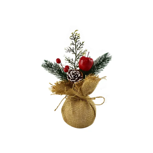 Conjunto de 4 Enfeite de Mesa Natal Frutos/pinha 8x21cm - Rio Master