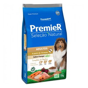 Ração Premier Seleção Natural para Cães Adultos Raça Média Sabor Frango 12Kg PREMIER PET